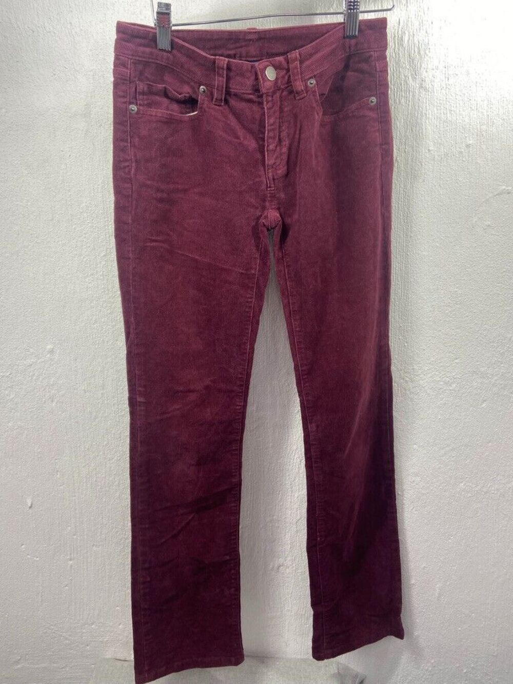 PATAGONIA WOMENS 25 X 30 RED CORDUROY PANTS STRAIGHT LEG